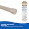 Kenney Mfg Twist & Fit No Tools Spring Tension Shower Curtain Rod, 42-72in, Taupe KN609L/42V1 - alternate 8